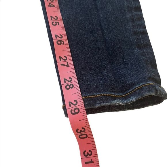 American Eagle 360 Degree Super Stretch Dark Wash Destroyed Jeggings Size 4 - Picture 13 of 13
